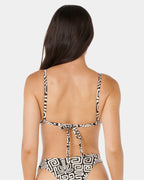 Womens Sunset Jacquard Fixed Tri Bikini Top
