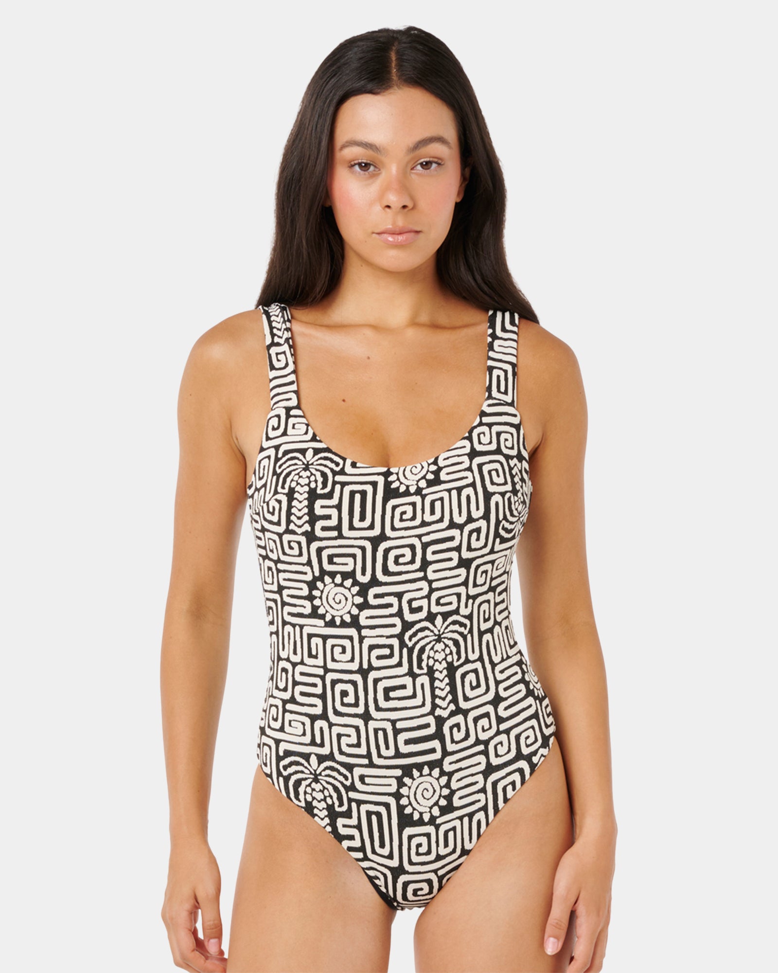 Womens Sunset Jacquard One Piece Swimsuit Womens Sunset Jacquard One Piece Swimsuit