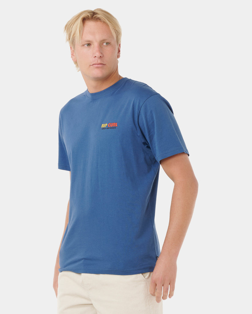 Mens Surf Revival Lined Up T-Shirt