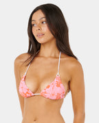 Womens Aloha State Sliding Tri Bikini Top