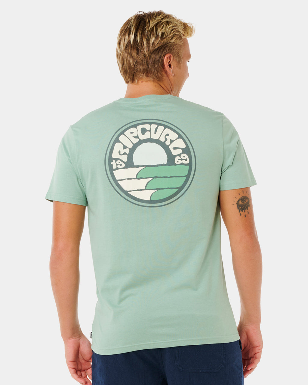 Mens Pacific Rinse Stacked T-Shirt