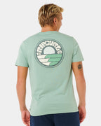 Mens Pacific Rinse Stacked T-Shirt