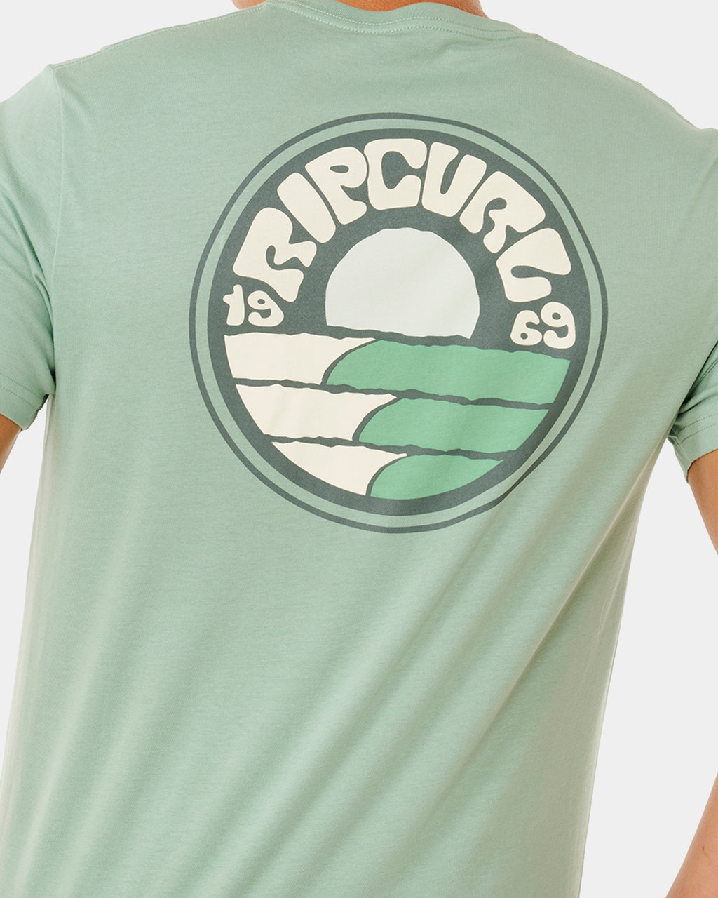 Mens Pacific Rinse Stacked T-Shirt