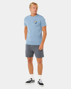 Mens Pacific Rinse Stacked T-Shirt