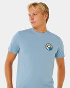 Mens Pacific Rinse Stacked T-Shirt