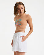 Womens Place To Elastic Waist Shorts