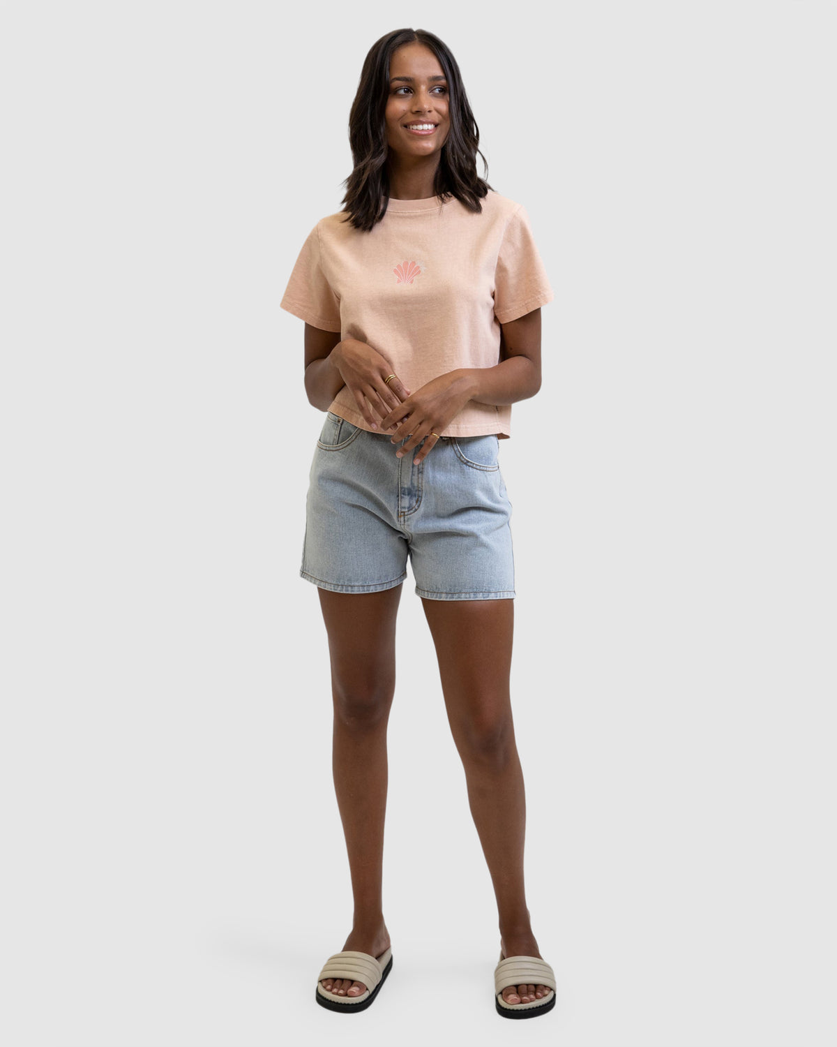WOMENS RHYTHM VINTAGE CROPPED T-SHIRT