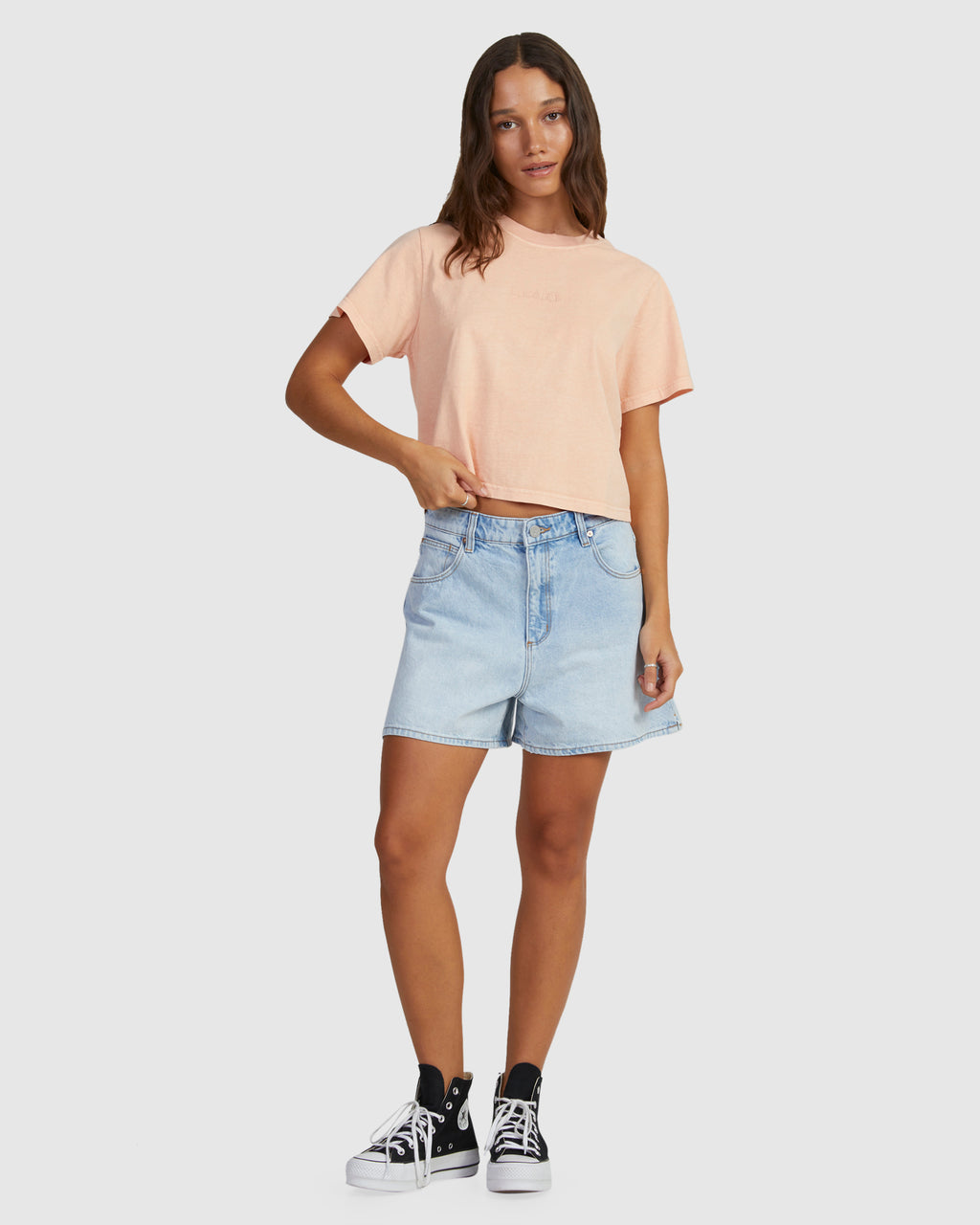 WOMENS RHYTHM VINTAGE CROPPED T-SHIRT