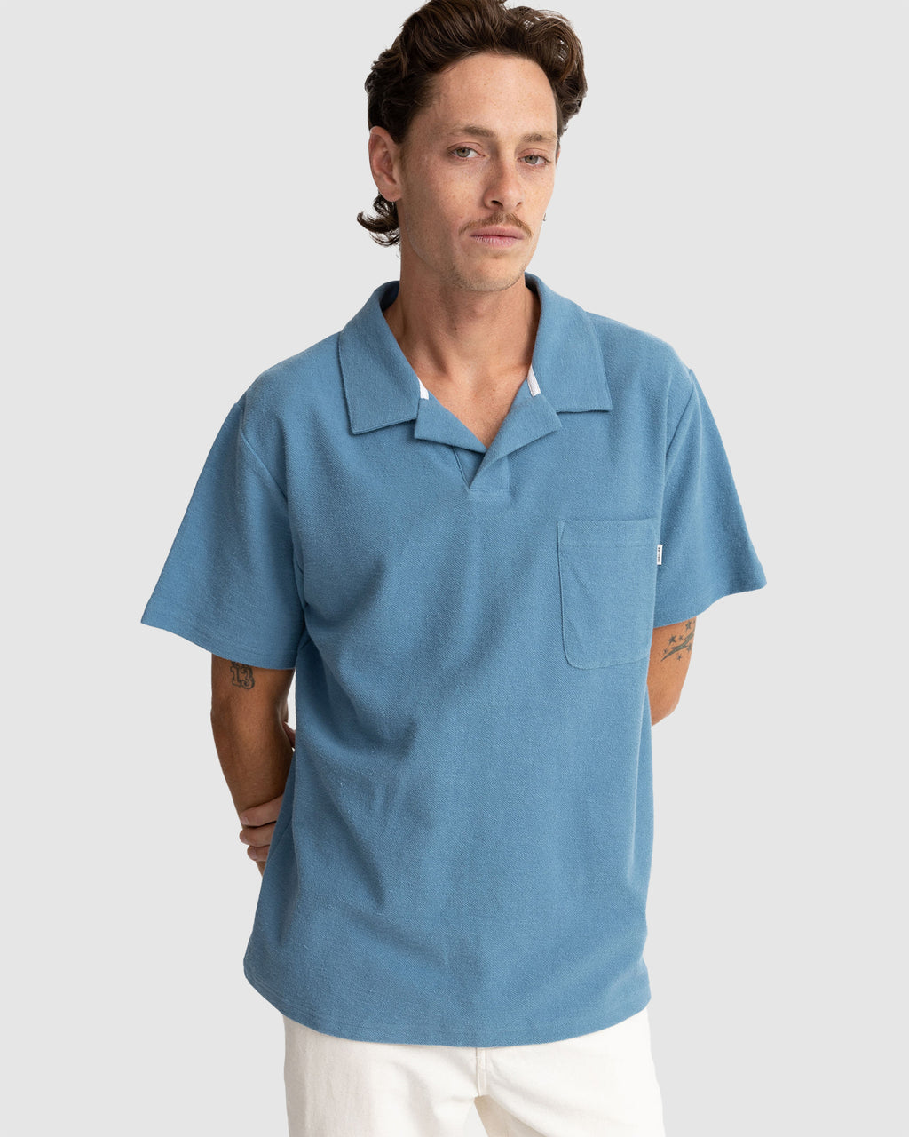MENS VINTAGE TERRY POLO