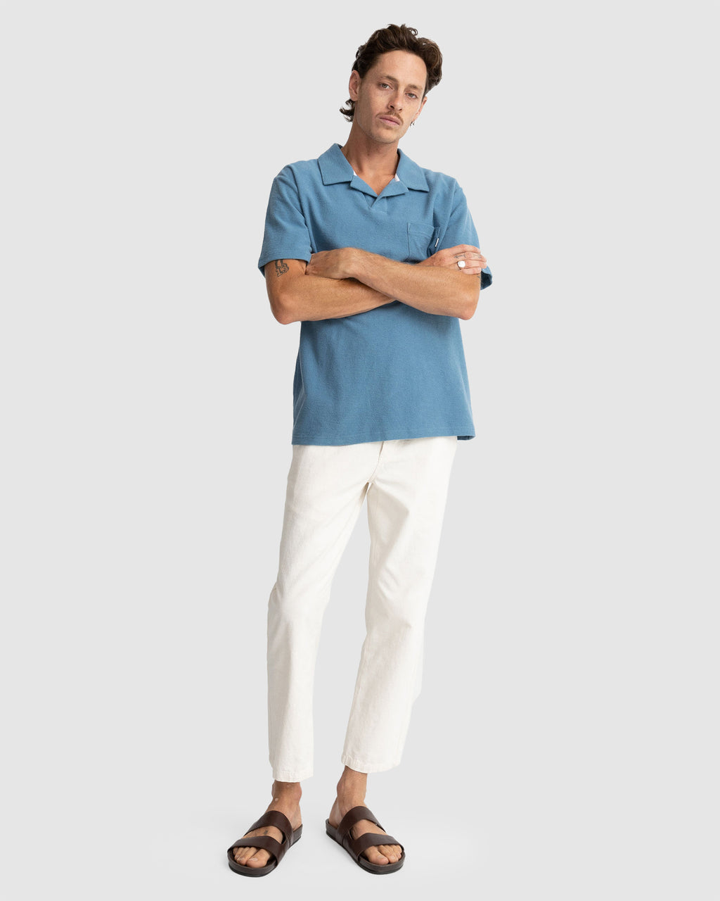 MENS VINTAGE TERRY POLO