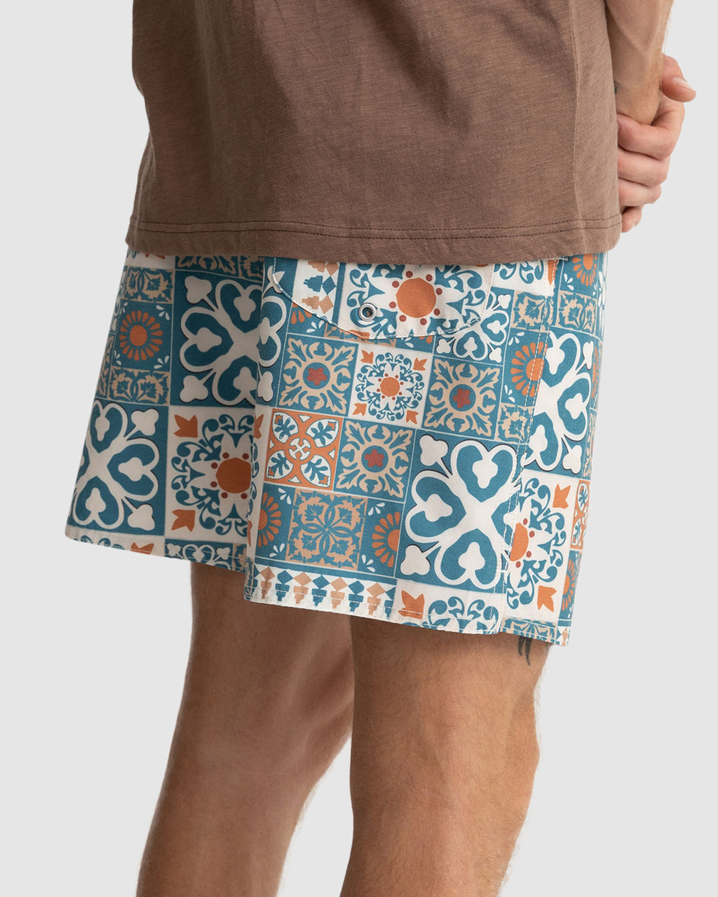 Mens Tile Beach Walkshorts