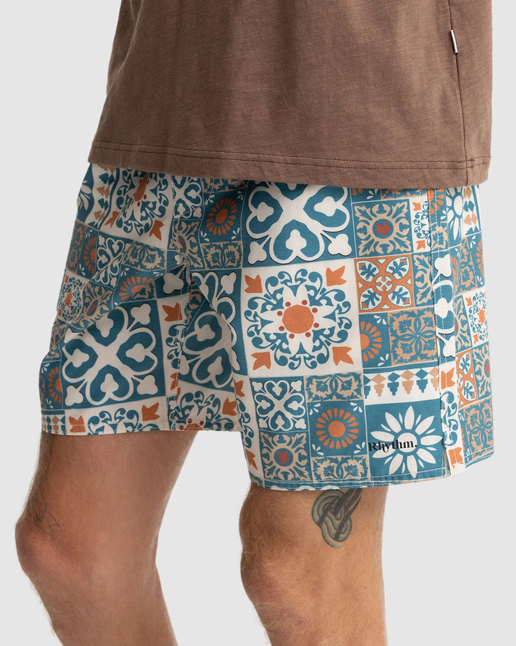 Mens Tile Beach Walkshorts