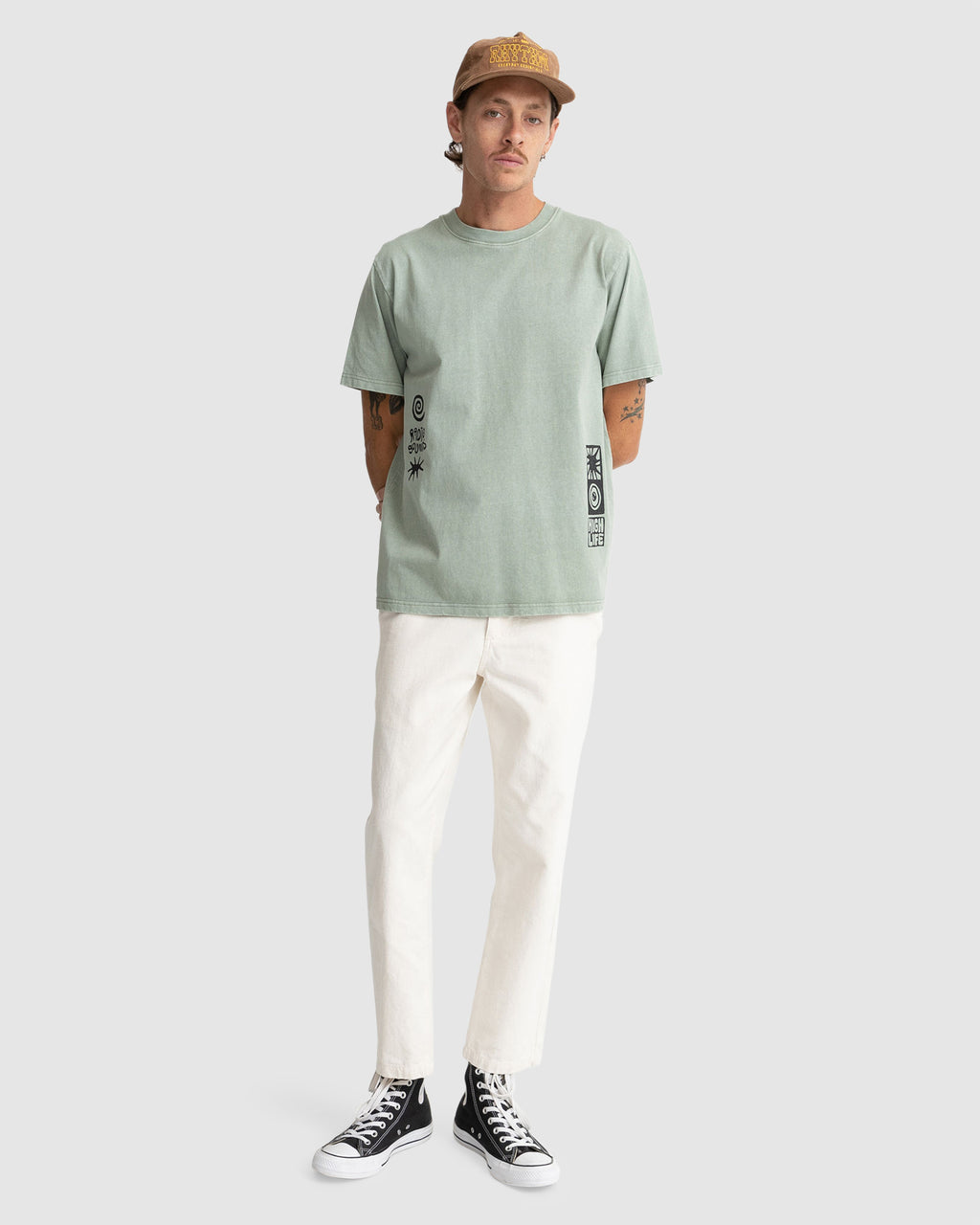 MENS HIGH LIFE VINTAGE SHORT SLEEVE T-SHIRT