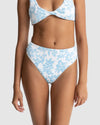 WOMENS GRACE FLORAL HI WAIST BIKINI BOTTOMS
