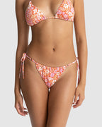 WOMENS LUNA FLORAL GATHER TIE SIDE IT BIKINI BOTTOMS
