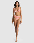 WOMENS LUNA FLORAL UNDERWIRE BIKINI TOP