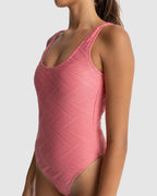 WOMENS CASTAWAY SCOOP NECK ONE PIECE