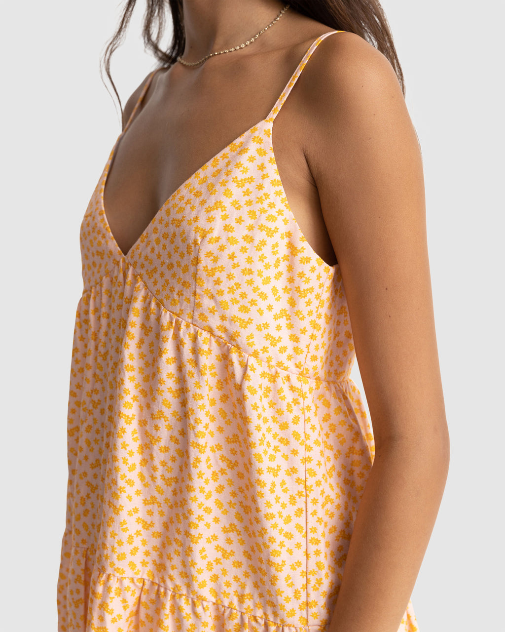 WOMENS MARLEY FLORAL TIERRED MINI DRESS