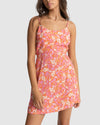 WOMENS LUNA FLORAL MINI DRESS