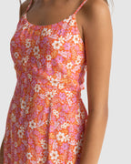 WOMENS LUNA FLORAL MINI DRESS