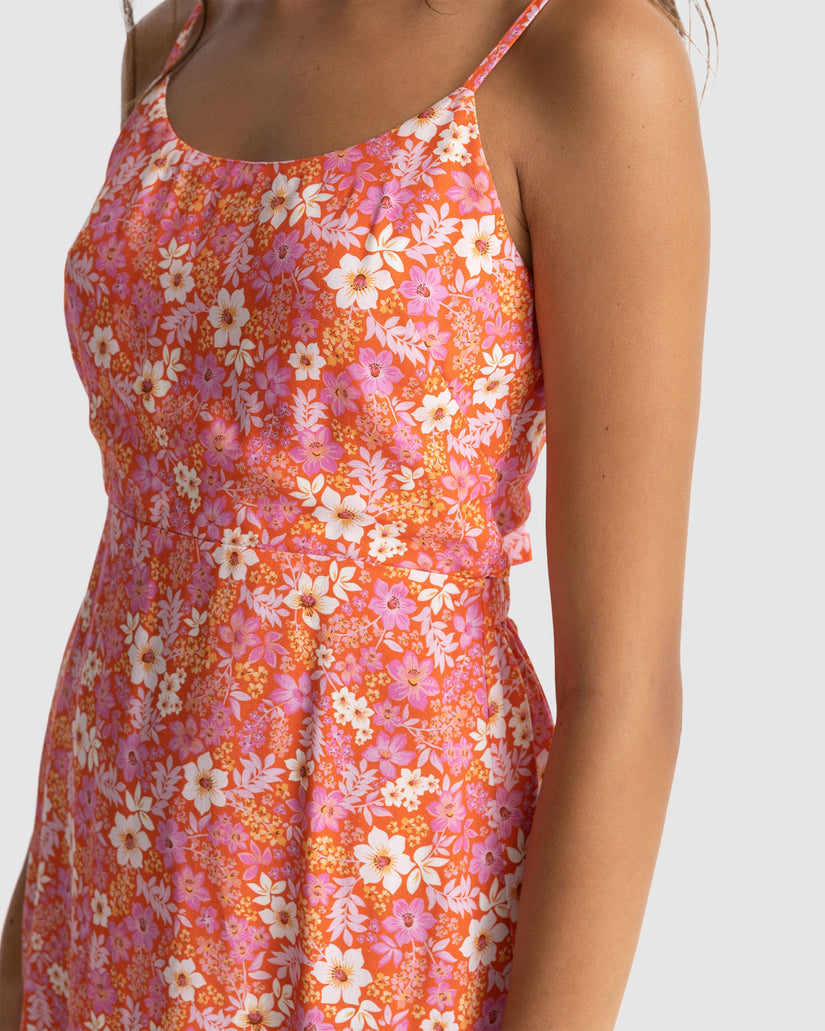 WOMENS LUNA FLORAL MINI DRESS
