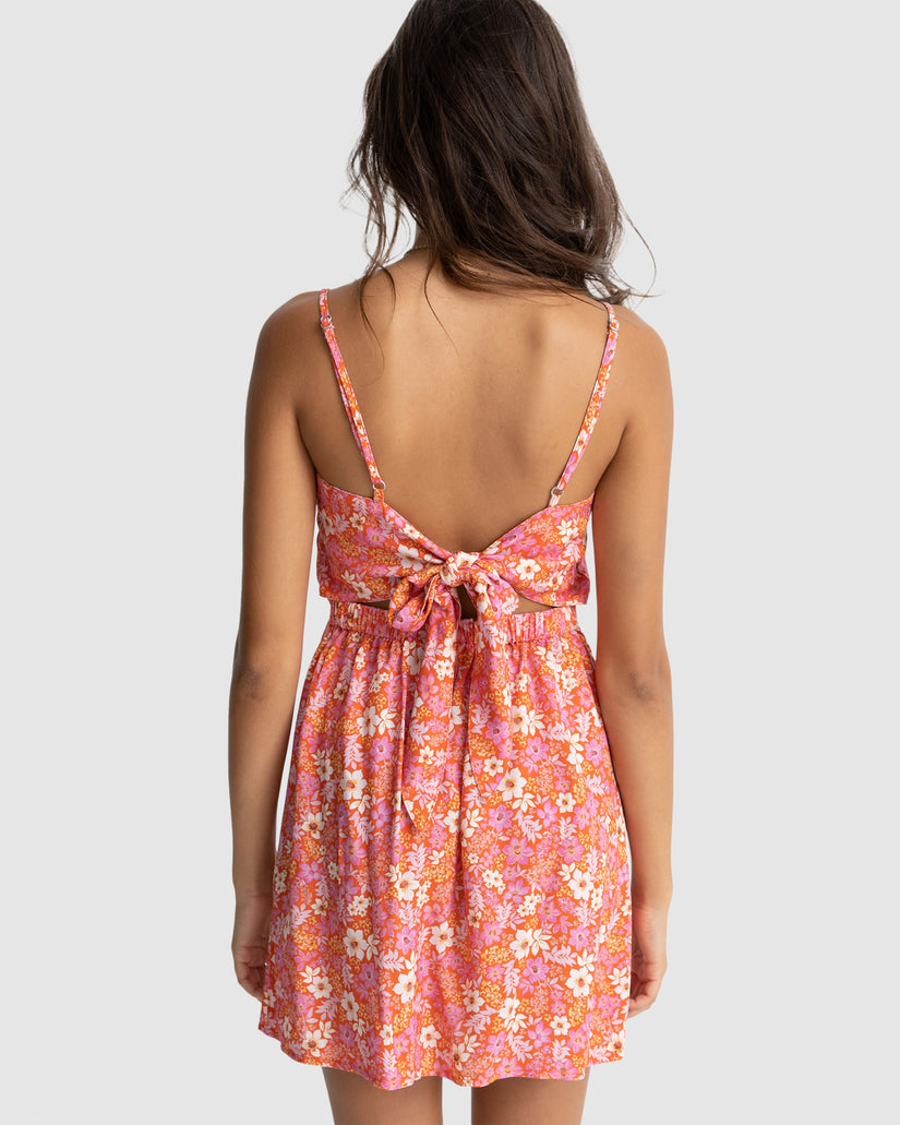 WOMENS LUNA FLORAL MINI DRESS