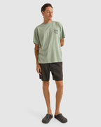 MENS LINEN JACQUARD STRIPE JAM BOARDSHORTS