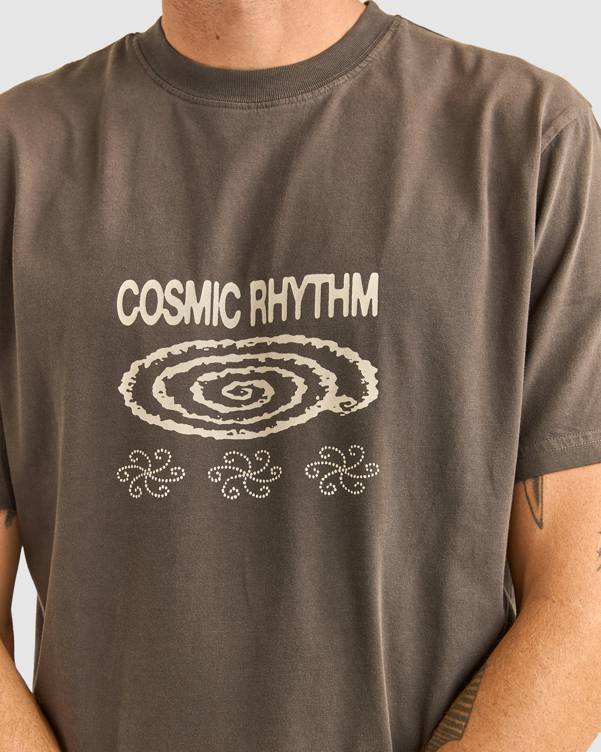 MENS SWIRL VINTAGE SHORT SLEEVE T-SHIRT