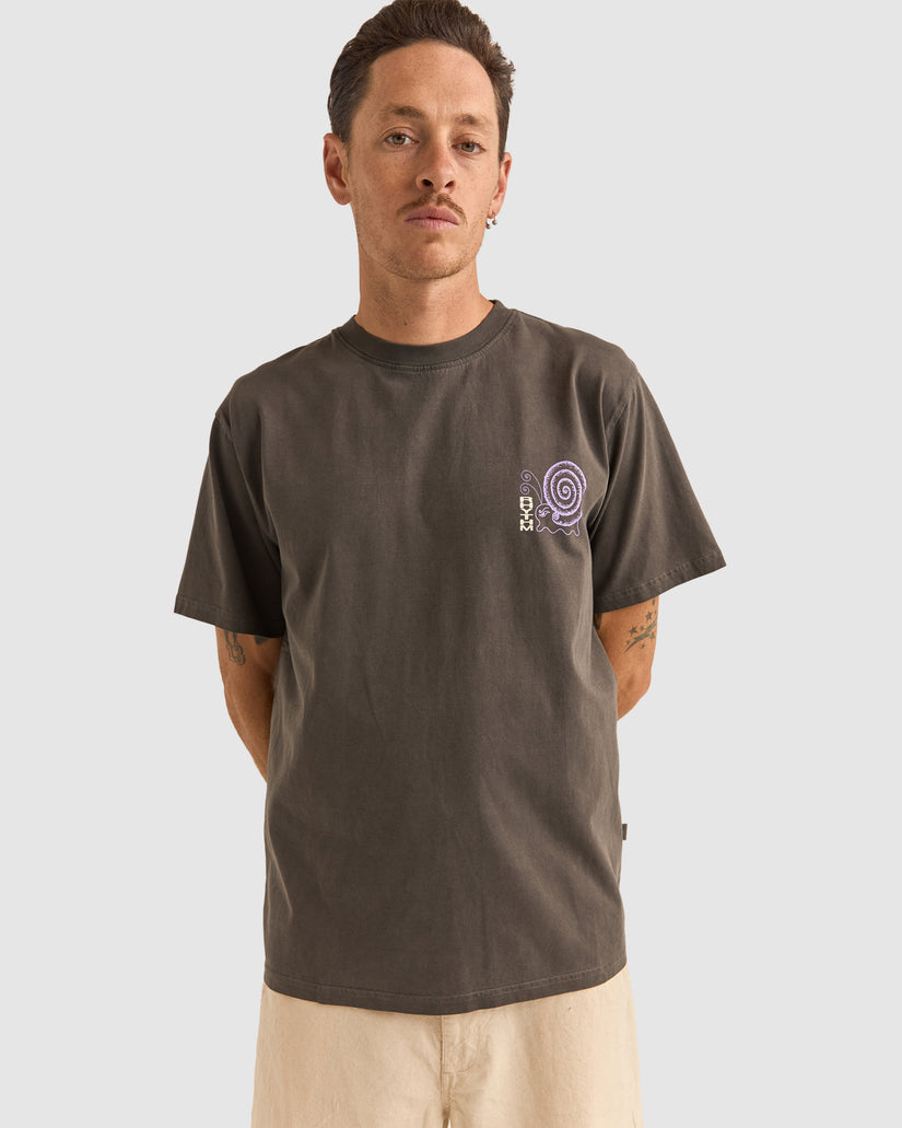Mens Snail Vintage T-Shirt