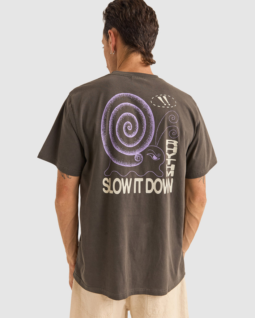 Mens Snail Vintage T-Shirt
