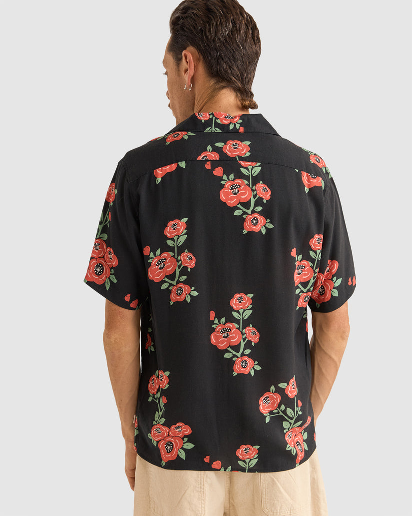 MENS FLORAL SHORT SLEEVE SHIRT
