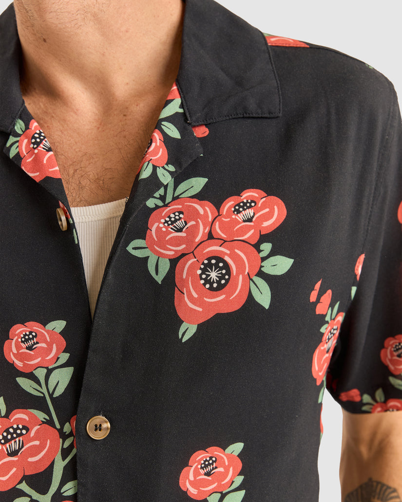 MENS FLORAL SHORT SLEEVE SHIRT