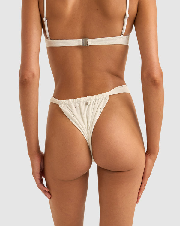 WOMENS BRIGHTON EYELET SOFT SIDE ITSY BIKINI BOTTOM