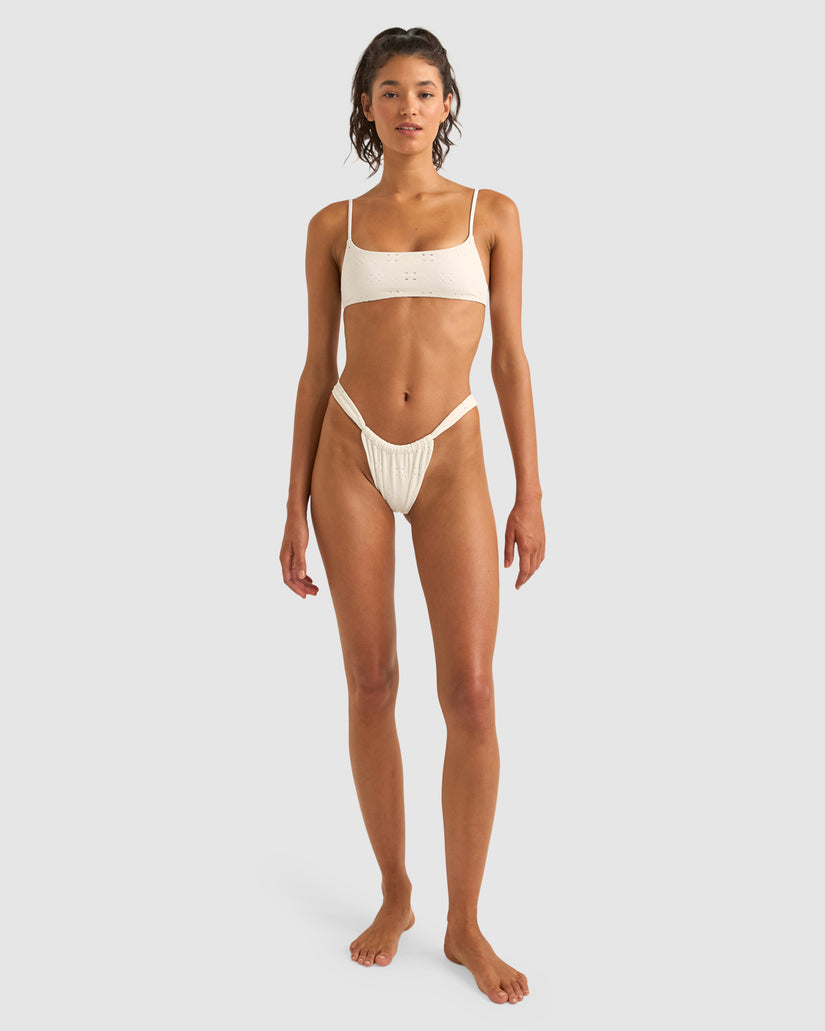WOMENS BRIGHTON EYELET SOFT SIDE ITSY BIKINI BOTTOM