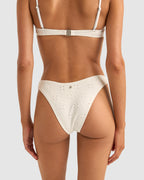 WOMENS BRIGHTON EYELET PICO HI CUT BIKINI BOTTOM