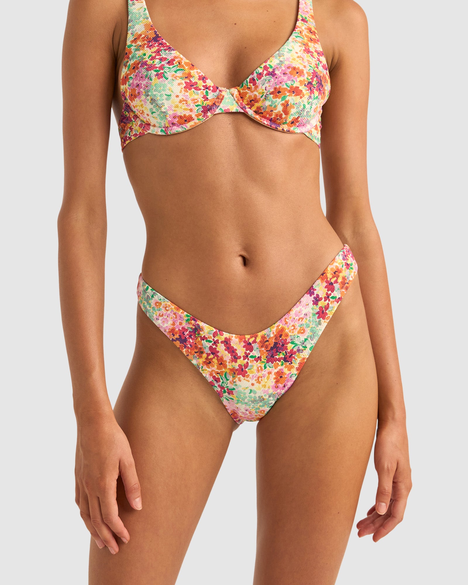 WOMENS SIERRA FLORAL HI CUT BIKINI BOTTOM Australia