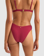WOMENS ISLA RIB HOLIDAY BIKINI BOTTOMS