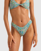 WOMENS CABO PAISLEY HOLIDAY BIKINI BOTTOM