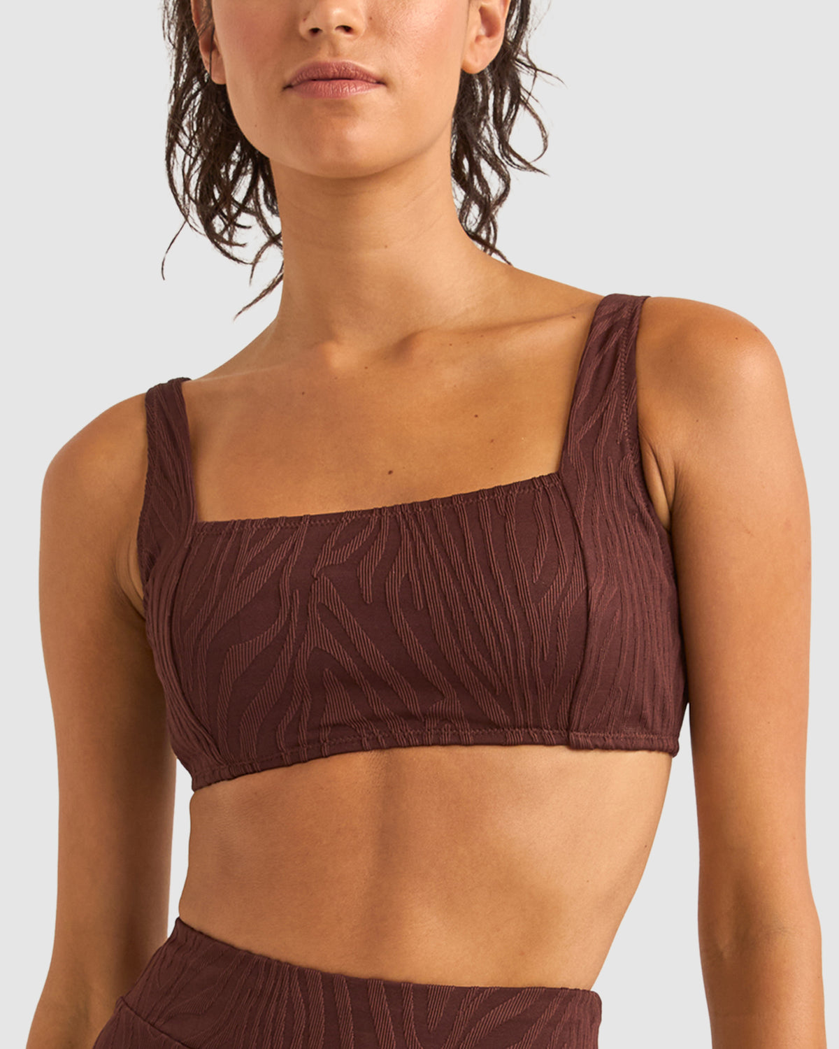 WOMENS AMAZON PANELLED SUPPORT UNDERWIRE BIKINI TOP