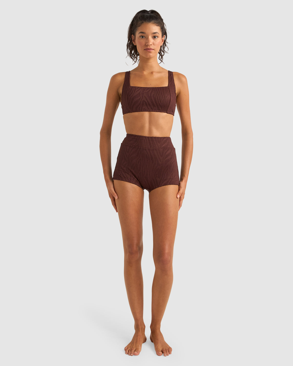 WOMENS AMAZON PANELLED SUPPORT UNDERWIRE BIKINI TOP