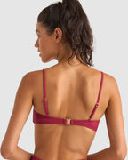 WOMENS ISLA RIB RING BANDEAU BIKINI TOP
