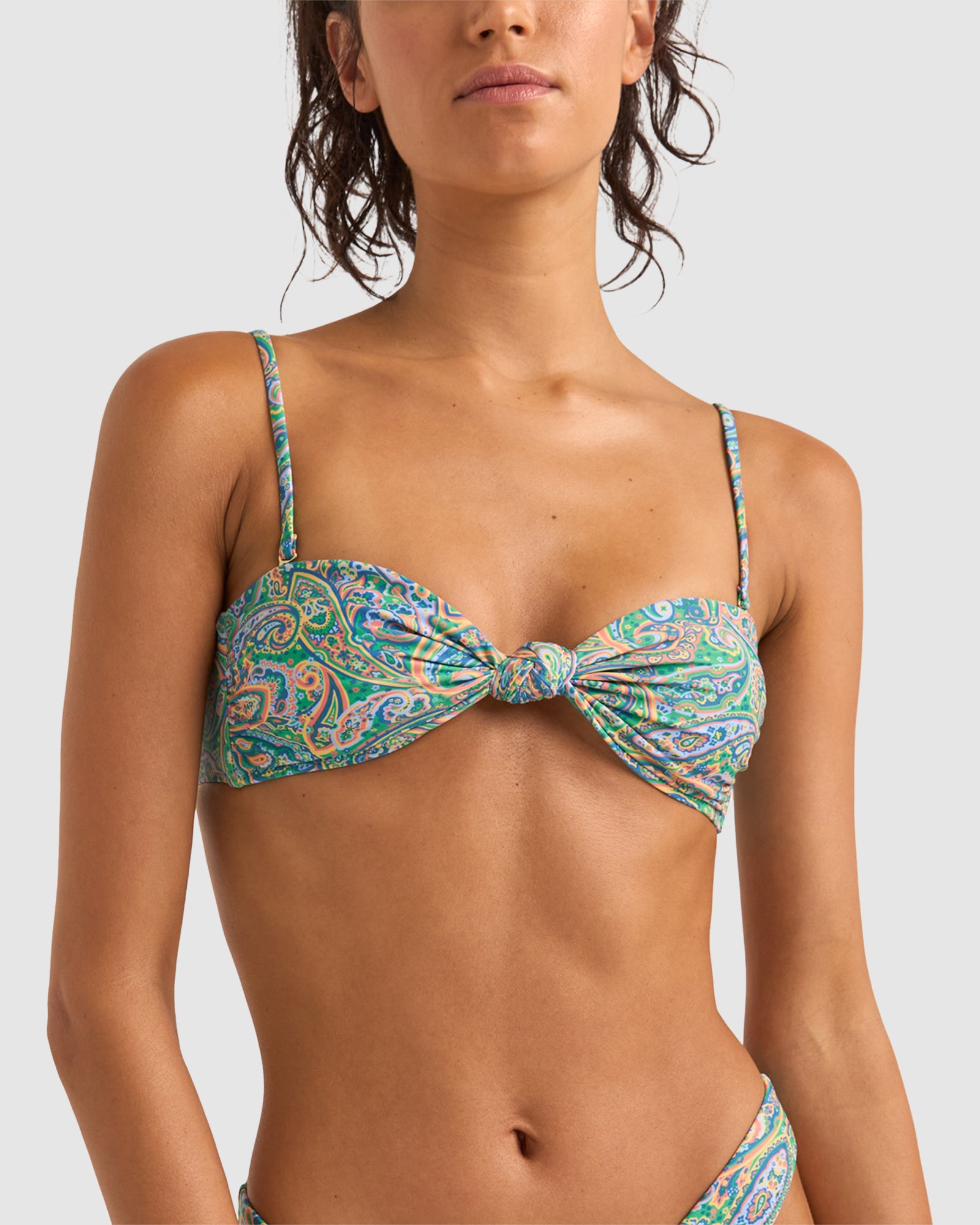 WOMENS CABO PAISLEY KNOT BANDEAU BIKINI TOP Australia