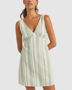 WOMENS DINERO STRIPE MINI DRESS