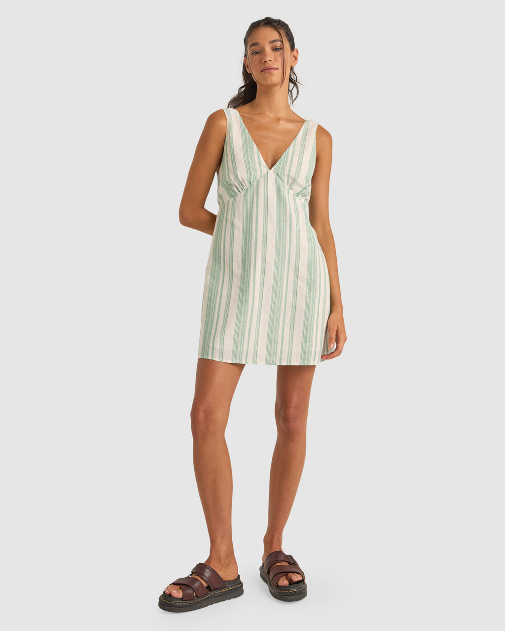 WOMENS DINERO STRIPE MINI DRESS