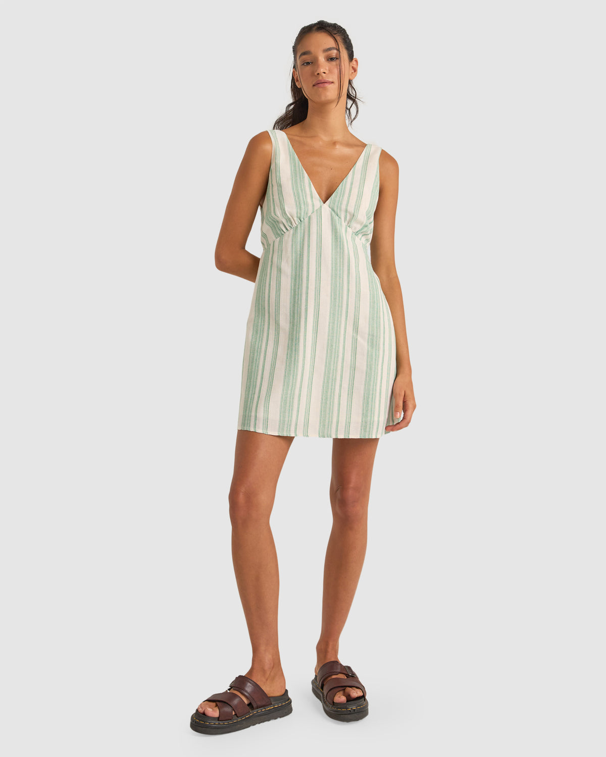 WOMENS DINERO STRIPE MINI DRESS