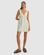 WOMENS DINERO STRIPE MINI DRESS