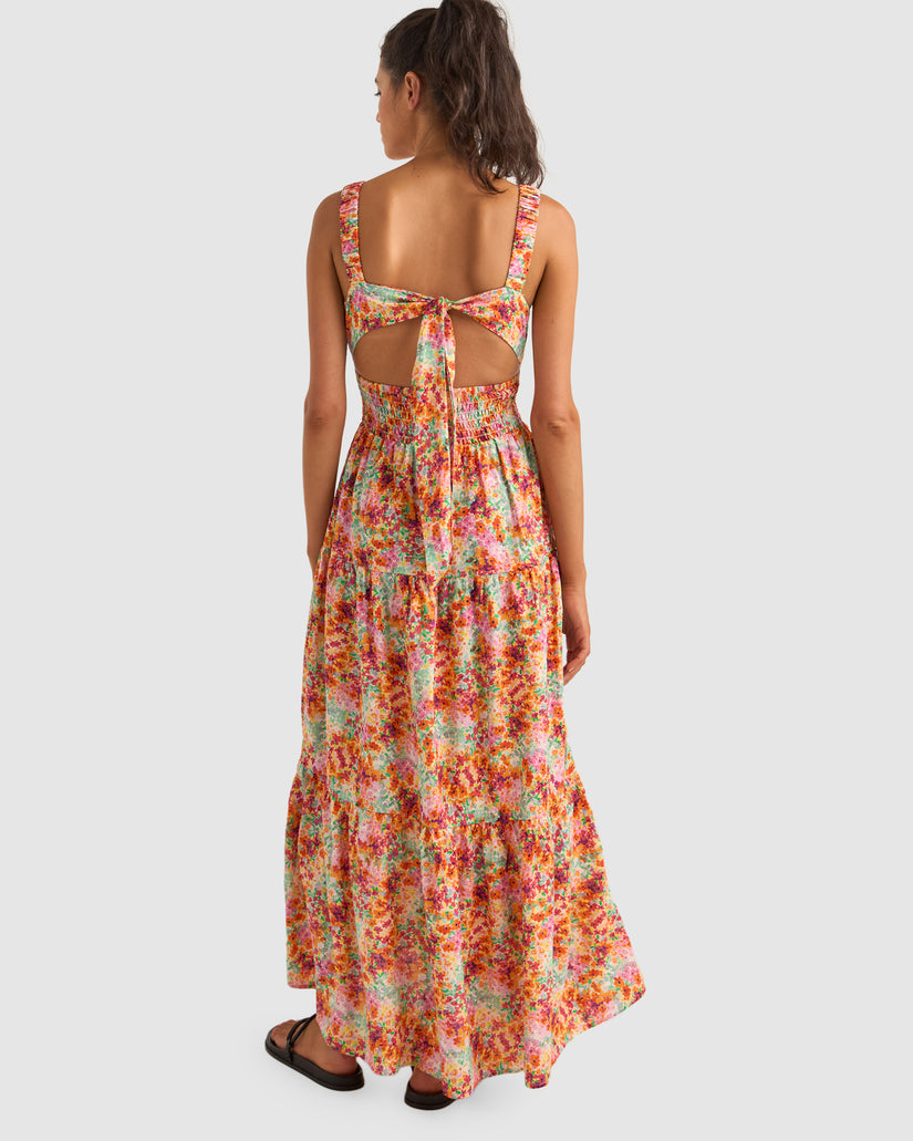 WOMENS SIERRA FLORAL TIERED MAXI DRESS
