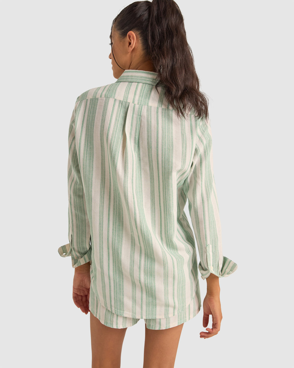 WOMENS DINERO STRIPE BEACH SHIRT