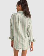 WOMENS DINERO STRIPE BEACH SHIRT