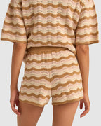WOMENS ARIES STRIPE KNIT SHORTS